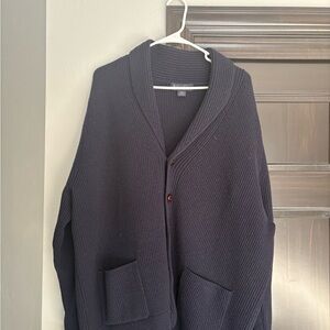 Brooks Brothers Dark Blue Cardigan Sweater
